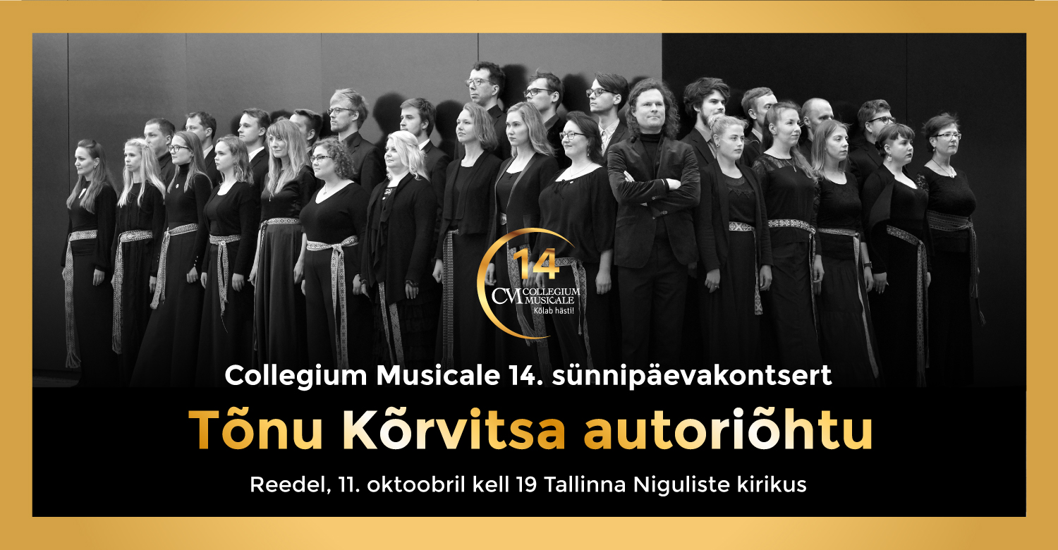 Taas on saabumas Collegium Musicale sünnipäev. Koor jätkab traditsiooni ja tähistab seda kontserdiga. Sel korral tähistame Tõnu Kõrvitsa muusikaga. Kontserdil[.